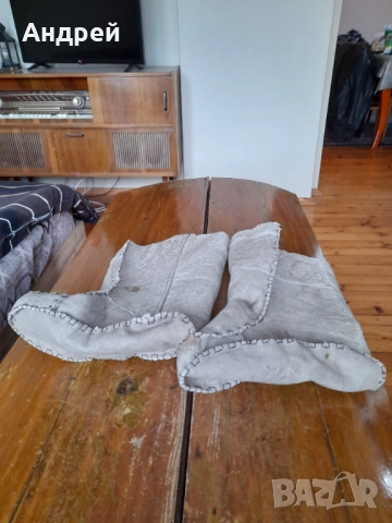 Стари кожени калцуни,гети, снимка 2 - Други ценни предмети - 54194379