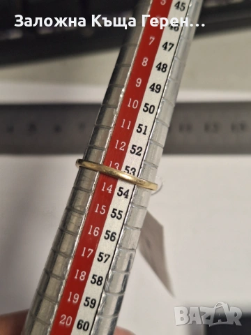 Дамски златен пръстен - 1,26 гр., снимка 3 - Пръстени - 53857501