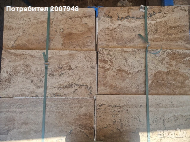 Травертин Ноче 1.2х61х30.5 - 48 лв./кв.м.с ДДС, снимка 5 - Облицовки - 50491502