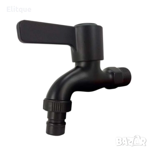 Неръждаем стенен кран за баня с черно матово покритие, снимка 7 - Други стоки за дома - 52854019