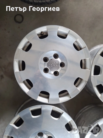  ОРИГИНАЛНИ АЛУМИНИЕВИ ДЖАНТИ  АУДИ  -5x112x57-17цола, снимка 5 - Гуми и джанти - 52972309