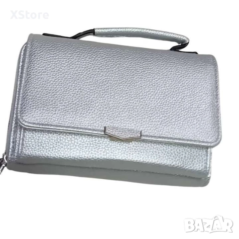 Стилна и компактна к. дамска чанта за през рамо с дълга дръжка., снимка 8 - Чанти - 52583946