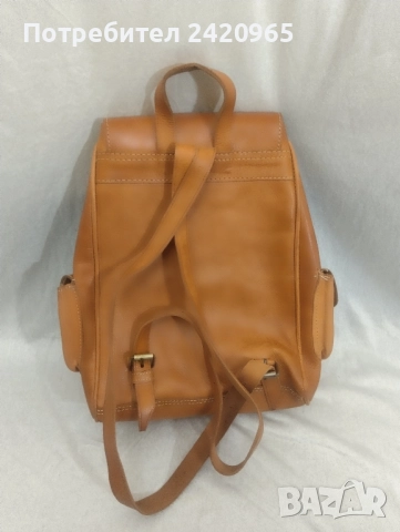 Раница Мароко естествено кожа, снимка 2 - Раници - 51468526