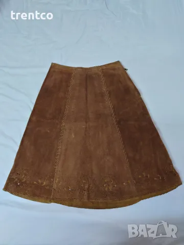 Кожена пола vintage old fashion grunge