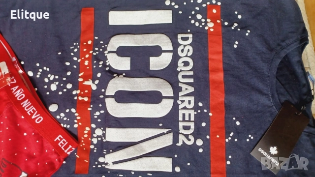 тениска и боксерки dsquared2 , снимка 3 - Тениски - 52741833