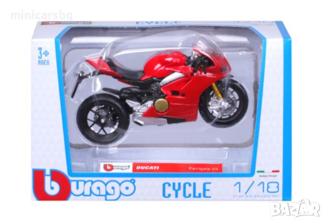 1:18 Метални мотори: Ducati Panigale V4, снимка 3 - Колекции - 45944271