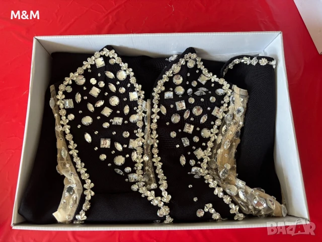 Рокля с камъни , снимка 3 - Рокли - 50643736