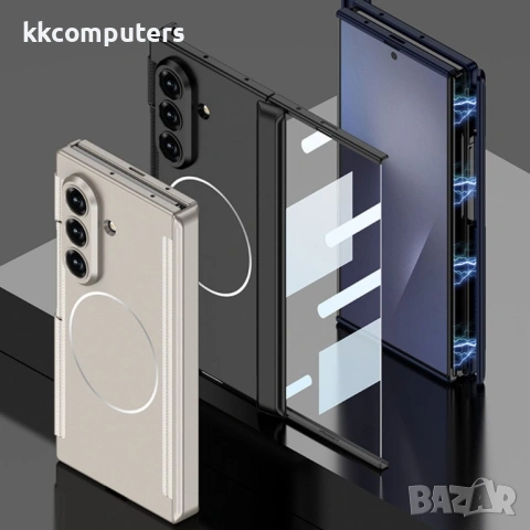 GKK магнитен калъф с протектор и двойна магнитна панта за Samsung Galaxy Z TriFold 5G, снимка 11 - Калъфи, кейсове - 53451256