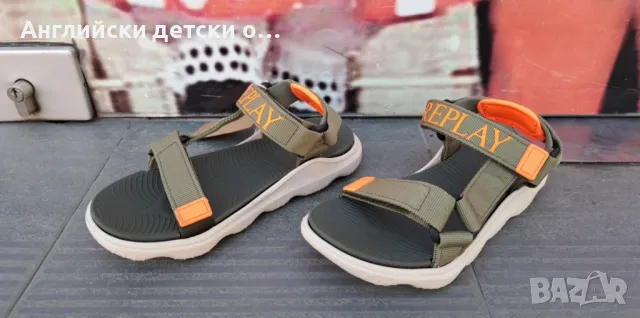 Английски детски сандали-REPLAY, снимка 5 - Детски сандали и чехли - 49923686