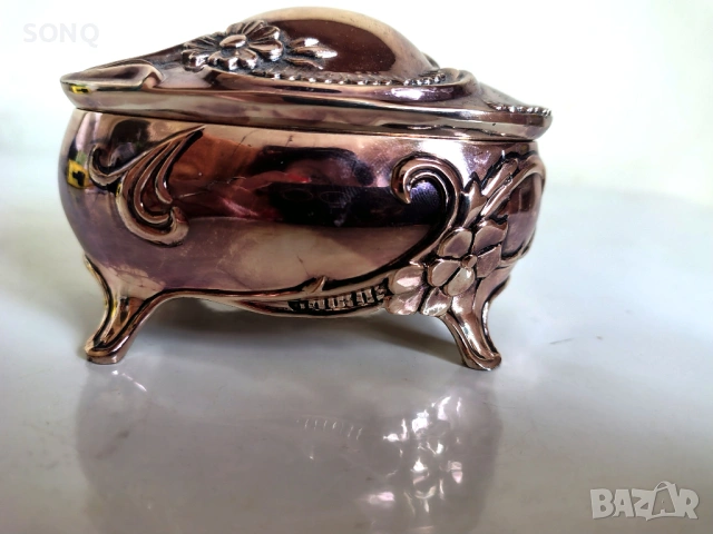 Страхотна Стара Кутия За Бижута, снимка 4 - Антикварни и старинни предмети - 53731983