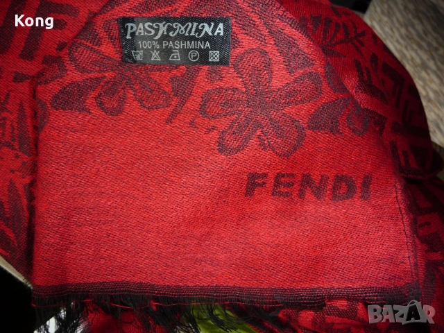  Fendi вълнен шал Ralph Lauren Унисекс Нов с етикет Ралф Лоурен Фенди Pashmina