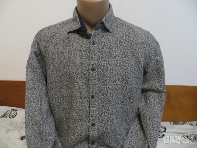 Мъжка риза с дълъг ръкав лен T.M.Lewin