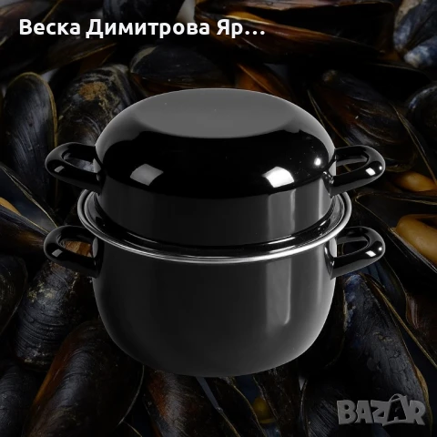 Емайлирана тенджера за миди 5 л, Ø22 см, за индукционни котлони, снимка 3 - Съдове за готвене - 51055432