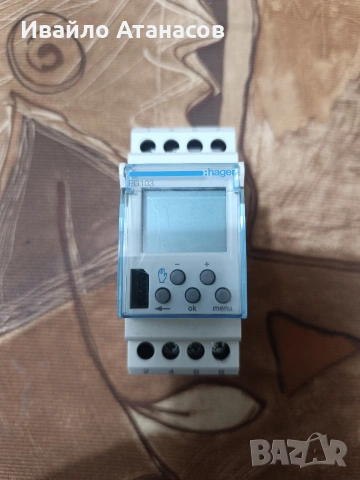Дигитален седмичен таймер Hager EG103 (1-канален, 16A) 