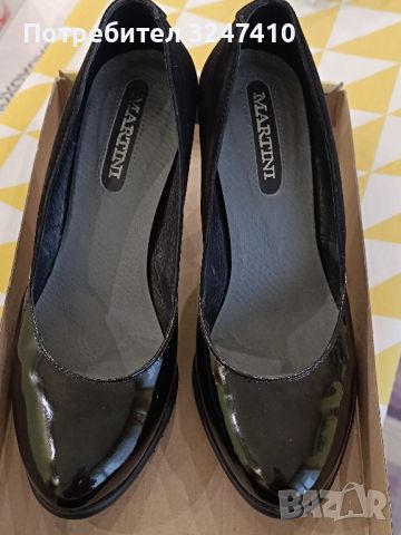 Официални дамски обувки, ток 8 см., черен лак и велур. Цена 30лв, снимка 1 - Дамски елегантни обувки - 45248173