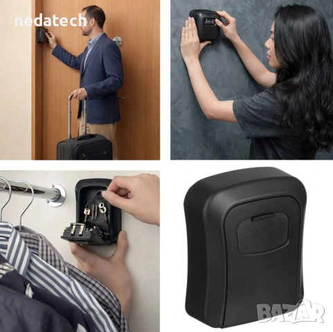 Кутия за съхранение на ключове с код, снимка 3 - Други стоки за дома - 53149381