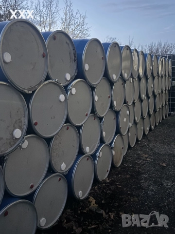 Метални варели по 200 литра с капак и обръч , снимка 4 - Други - 52484885