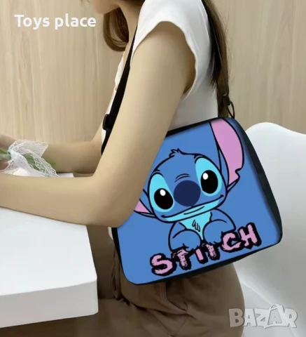 Текстилна чанта за рамо Лило и Стич Lilo and Stitch , снимка 2 - Раници - 50687268