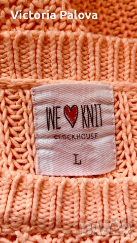 Кроп пуловер реглан в  нюанс „Peach Fuzz“ , снимка 13 - Блузи с дълъг ръкав и пуловери - 53957852