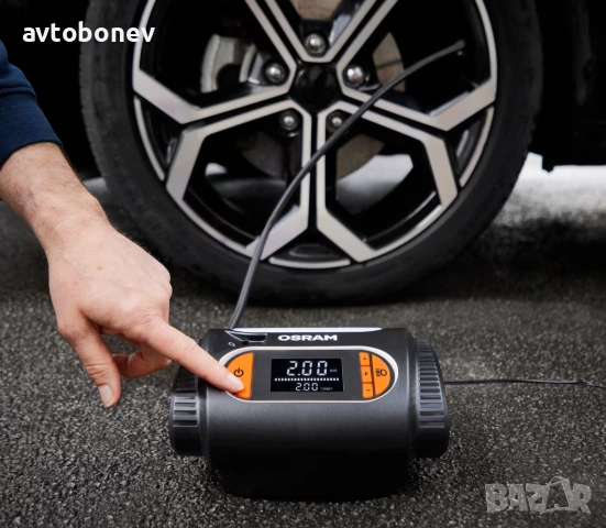 Компресор за гуми с дигитален дисплей OSRAM TYREINFLATE 2120 - 12V, снимка 12 - Аксесоари и консумативи - 53583295