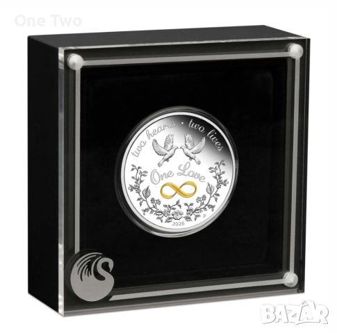 Сребърна монета 1 oz One Love 2026 1oz Silver Proof Coloured Coin, снимка 3 - Нумизматика и бонистика - 52706567