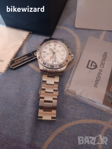 Pagani Design PD-1682 GMT Автоматичен мъжки часовник НОВ, снимка 7 - Мъжки - 53229339