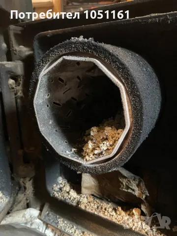 Чугунен котел на ДеДитрих с пелетна горелка Бисолид, снимка 4 - Отоплителни печки - 50419862