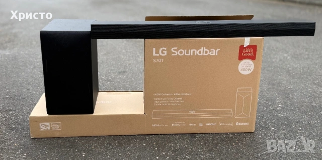 ГАРАНЦИОНЕН!!! Саундбар LG S70TY, 3.1.1, 400W, Dolby Atmos, Subwoofer Wireless, HDMI, USB, , снимка 2 - Тонколони - 53725635