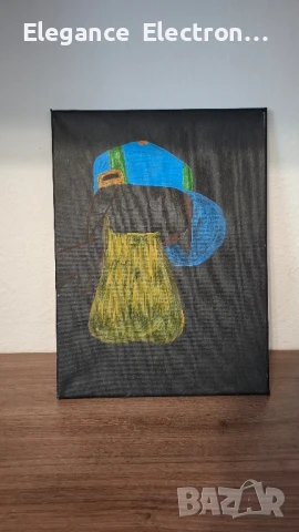 🖼️ Ръчно рисувана картина на платно – 30x40 см, снимка 3 - Картини - 51289051