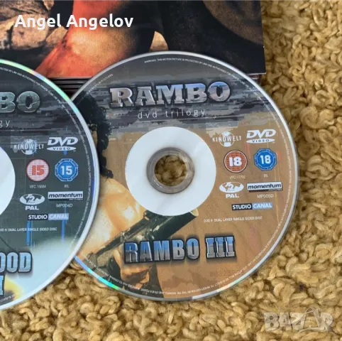 Rambo Trilogy DVD Sylvester Stallone First Blood, 2 & 3 box set, снимка 5 - DVD филми - 46950062