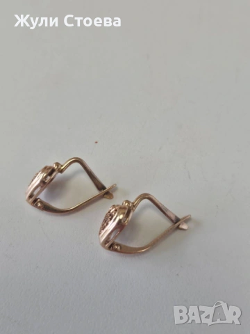 Руски златни обеци, снимка 2 - Обеци - 53910768