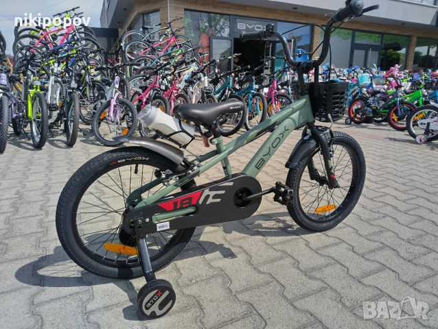 BYOX Велосипед 18" CHALLENGE зелен, снимка 12 - Велосипеди - 53558987