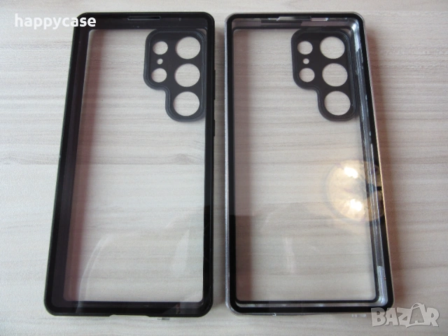 Samsung Galaxy S26 Ultra / S25 Ultra / S25+ / S25/ Двоен 360° магнитен кейс калъф с камера протектор, снимка 6 - Калъфи, кейсове - 48736561