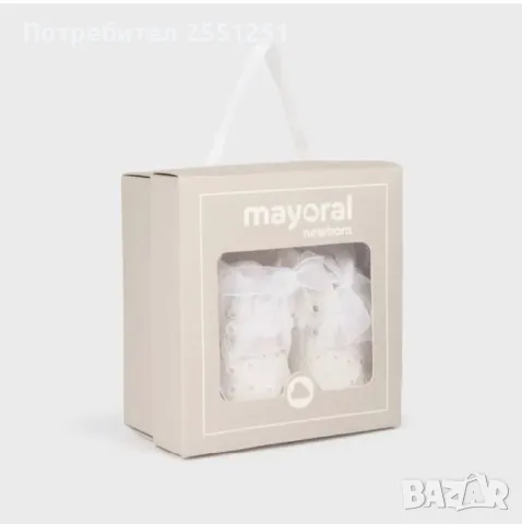 Декоративни спортни обувки с бродерии за новородено момиче Mayoral, снимка 4 - Бебешки обувки - 49712333