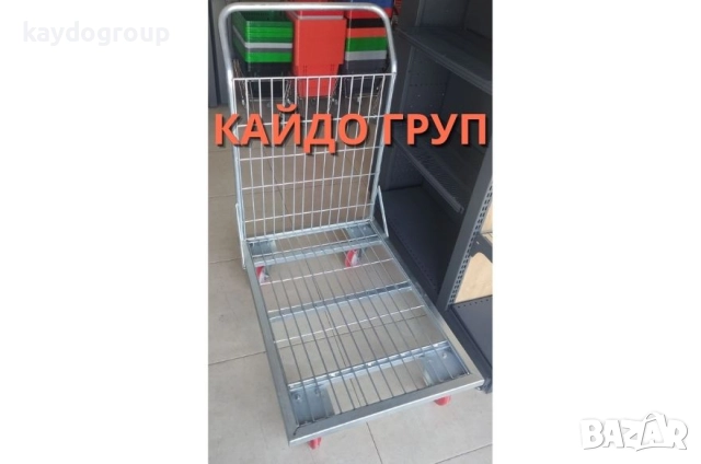 Товарна / транспортна / складова ръчна количка ш47/д70, Количка за склад, снимка 4 - Друго търговско оборудване - 51592954