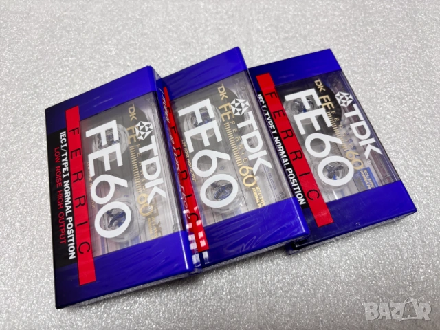 Нови! Запечатани! Аудио касети TDK FE60 FERRIC IEC I / TYPE I NORMAL POSITION