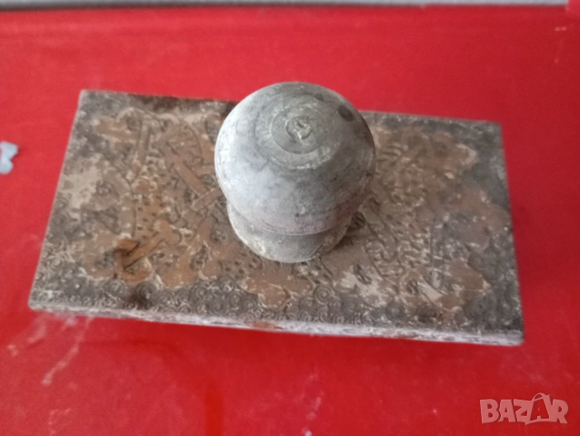 Стар тампон ,попивателна, снимка 2 - Други ценни предмети - 54243163