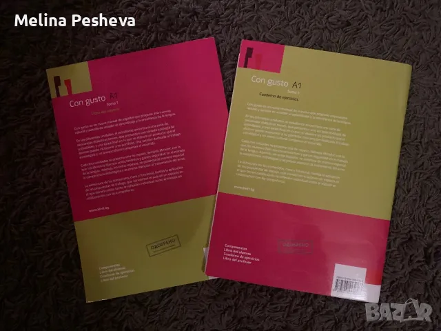 Учебник и учебна тетрадка по испански език - Con gusto A1, Tomo 1 , снимка 2 - Учебници, учебни тетрадки - 48635193