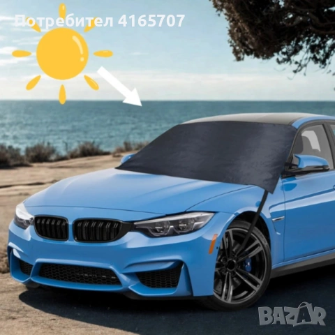 Защитно покритие за предно стъкло - универсално, водоустойчиво, снимка 4 - Други стоки за дома - 53524043