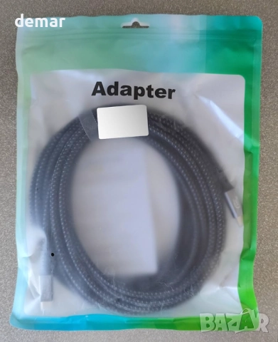 20Gbps USB C 3.2 Gen 2 кабел, Type C 4K@60Hz UHD Video 5A/100W PD3.1 (USB3.2 20G 100W 6M), снимка 10 - Кабели и адаптери - 52454800