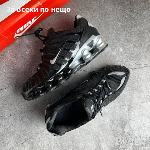 Nike Shox TL Black and Silver Мъжки Маратонки С Кутия👟Мъжки Спортни Обувки Код S414, снимка 4 - Маратонки - 53265746