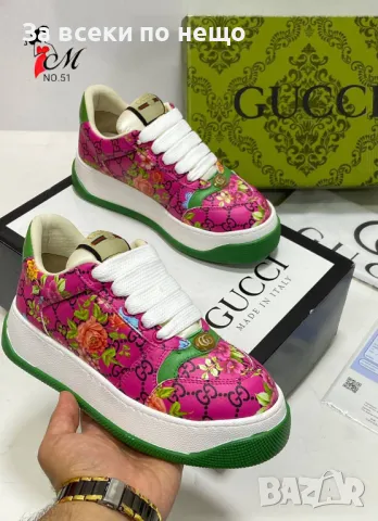 Дамски маратонки Gucci - Различни цветове Код D573, снимка 7 - Маратонки - 46828746