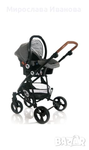 Бебешка количка Lorelli CRYSTA 3 в 1 GREY + чанта

, снимка 2 - Детски колички - 45090572
