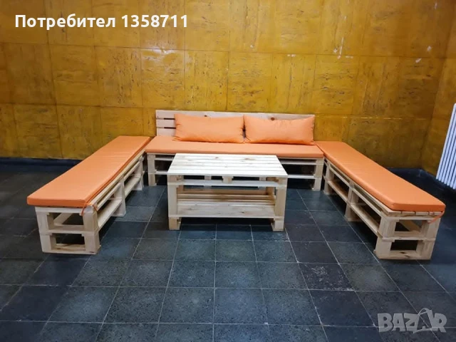 палет мебел, снимка 16 - Градински мебели, декорация  - 50698092