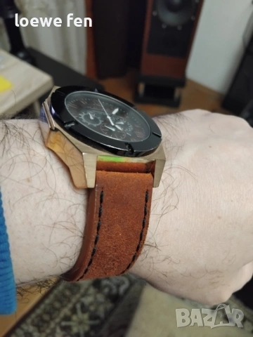 Haurex Italy Rose Gold Неръждаема Стомана Розово Злато 48 мм !, снимка 5 - Мъжки - 53127682