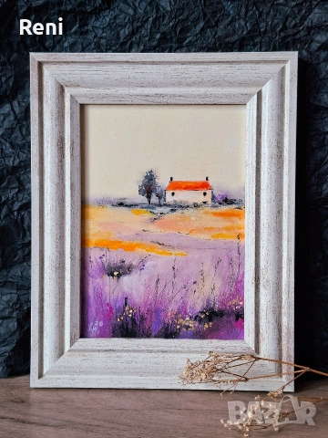 Летен ден, пастелна картина, оригинал