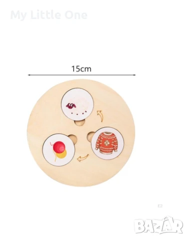 Образователна дървена игра – Жизнен цикъл, снимка 5 - Образователни игри - 50998206
