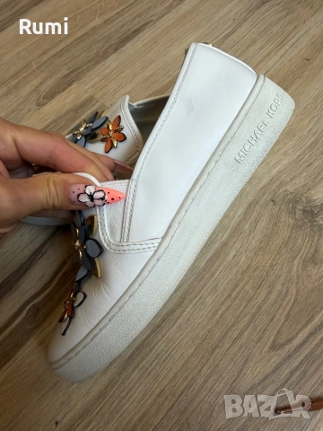 Оригинални кожени бели кецове  МК ! 36 н, снимка 3 - Кецове - 50925203