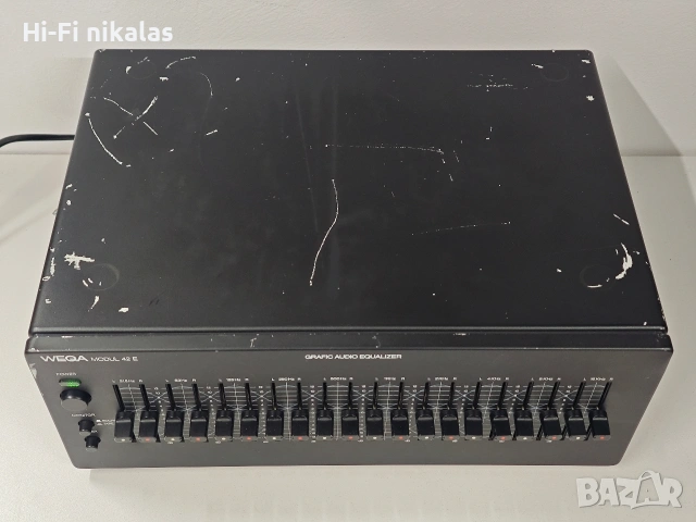 ретро EQ Hi-Fi графичен стерео еквалайзер WEGA MODUL 42 E, снимка 5 - Еквалайзери - 53811213