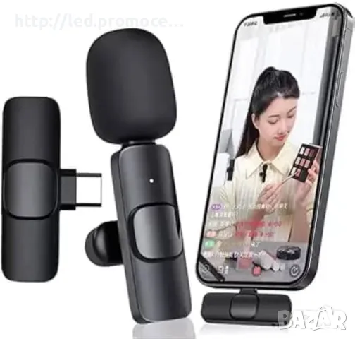 Безжичен микрофон за iPhone i android към Type-C F5